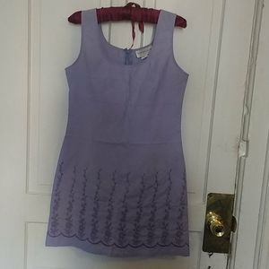 Younique Clothing Embroidered Lavender Mini Dress